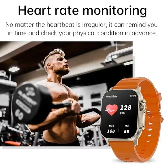 New Smartwatch Men 49mm Series 8 2.3"AMOLED Screen NFC Compass Waterproof For Apple Watch IWO Ultra 8 Smart Watches 2025 Android