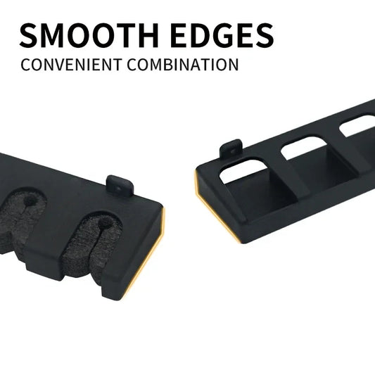 6-Hole Wall-Mounted Fishing Rod Holder - Vertical & Horizontal Display Rack