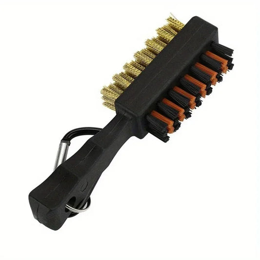 Golf Club Groove Cleaner Brush with Carabiner Clip