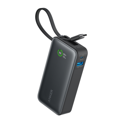 Anker Nano Power Bank (30W, Built-In USB-C Cable)