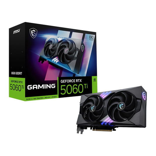 MSI NVIDIA GeForce RTX 5060 Ti Gaming Overclocked Dual Fan 8GB GDDR7 PCIe 5.0 Graphics Card