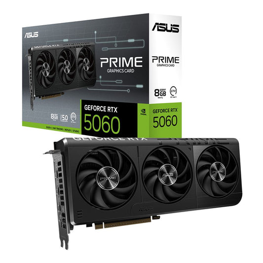 NVIDIA GeForce RTX 5060 Prime Triple Fan 8GB GDDR7 PCIe 5.0 Graphics Card