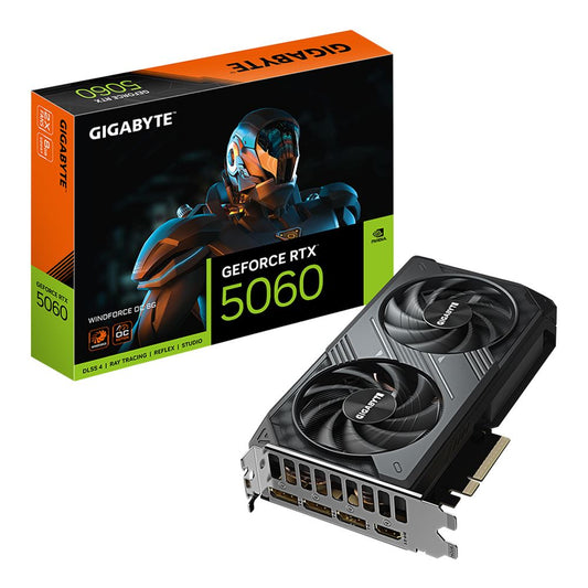 NVIDIA GeForce RTX 5060 WINDFORCE OC Dual Fan 8GB GDDR7 PCIe 5.0 Graphics Card