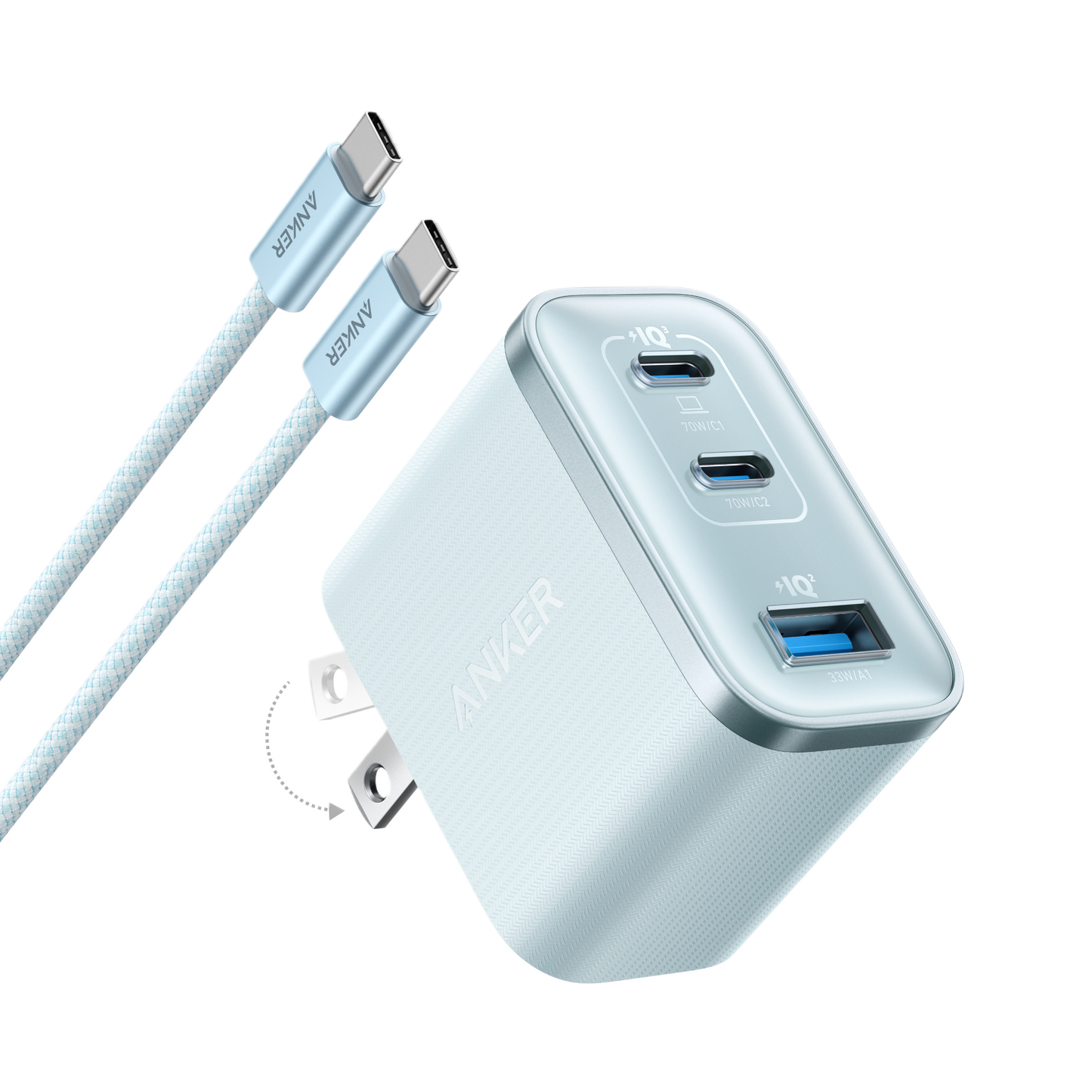 Anker Nano Charger (70W, 3 Ports)