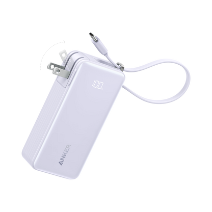 Anker Power Bank (10K, Fusion, Built-In Cable)
