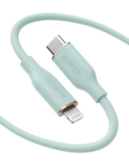 Anker <b>641</b> USB-C to Lightning Cable (Flow, 3 ft Silicone)