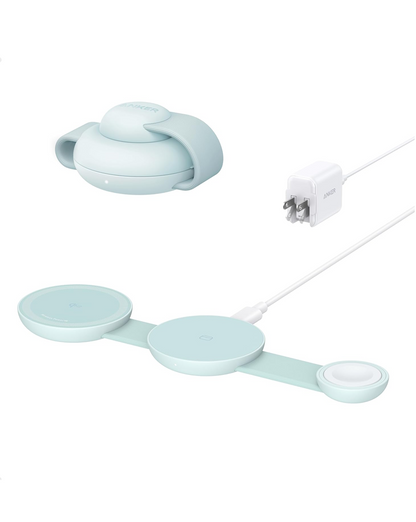 Anker MagGo Wireless Charging Station (3-in-1, Foldable Pad)