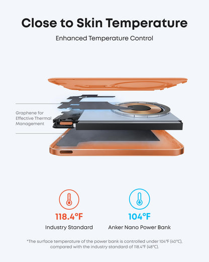 Anker Nano Power Bank (5K, MagGo, Slim)