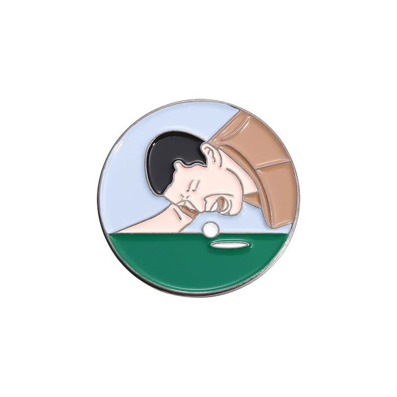 0.9 Inch Magnetic Golf Hat Clip with Ball Marker - Electroplated Metal Golf Training Aid Gift for Boys, Girls & Kids