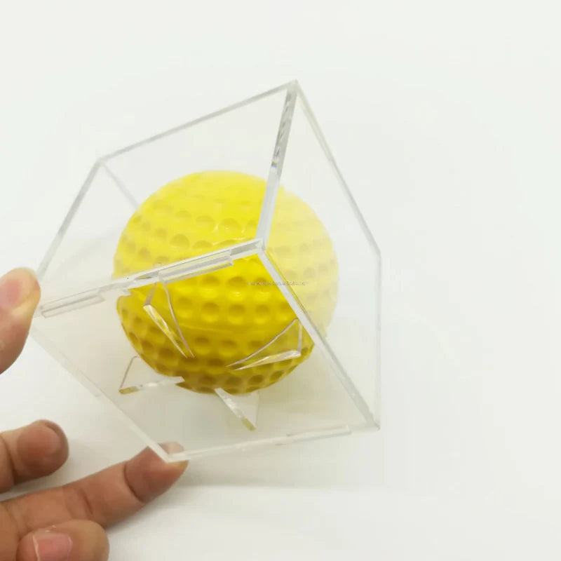 1pc Baseball Acrylic Box Acrylic 80*80*80 Transparent Baseball Storage Collecting Box
