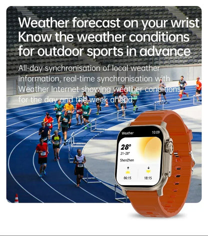 New Smartwatch Men 49mm Series 8 2.3"AMOLED Screen NFC Compass Waterproof For Apple Watch IWO Ultra 8 Smart Watches 2025 Android