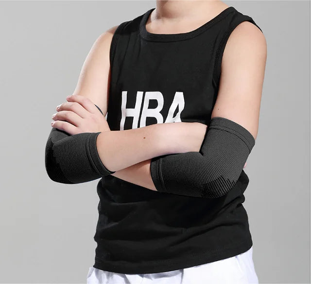 1 Pair Kids Compression Arm Sleeve Basketball Dance Football Knee Brace Sleeve Children Elbow Knee Ankle Protector Guard