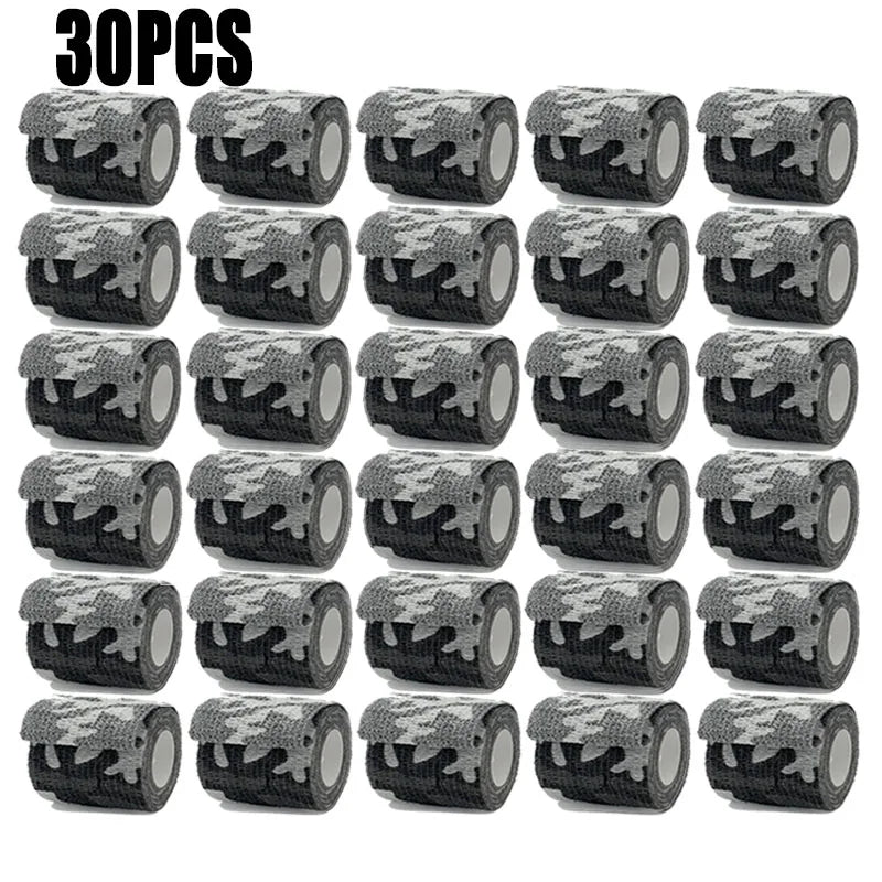 1/10/15/30Pcs 4.8m Camouflage Sport Self Adhesive Elastic Bandage Wrap Tape Elastoplast For Knee Support Pads Finger Ankle Palm
