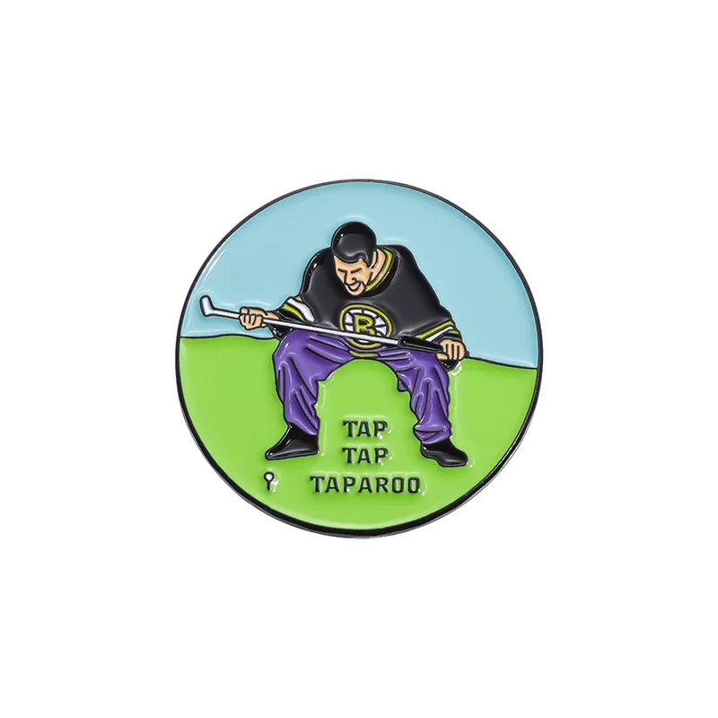 0.9 Inch Magnetic Golf Hat Clip with Ball Marker - Electroplated Metal Golf Training Aid Gift for Boys, Girls & Kids