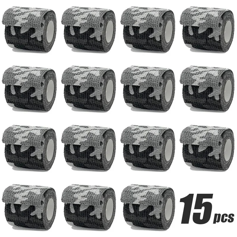 1/10/15/30Pcs 4.8m Camouflage Sport Self Adhesive Elastic Bandage Wrap Tape Elastoplast For Knee Support Pads Finger Ankle Palm