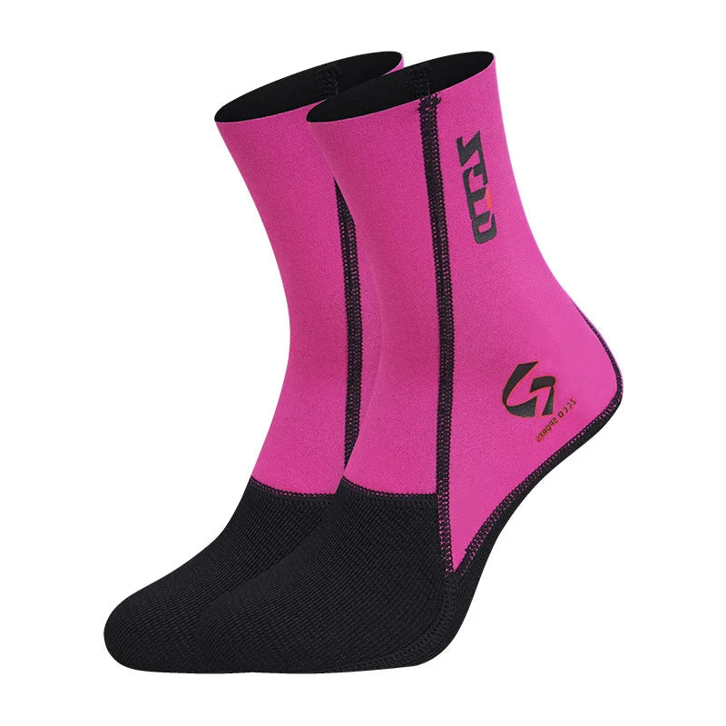 1.5MM Neoprene Diving Socks Men's Women's Swimming Warm Snorkeling Socks Water Sports Long Non-slip Wearable Beach Socks