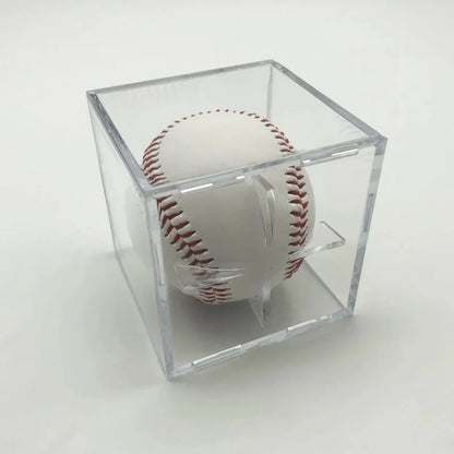 1pc Baseball Acrylic Box Acrylic 80*80*80 Transparent Baseball Storage Collecting Box