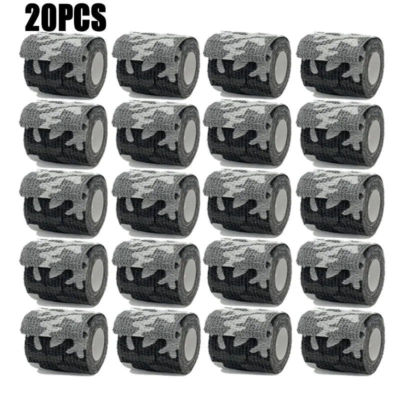 1/10/15/30Pcs 4.8m Camouflage Sport Self Adhesive Elastic Bandage Wrap Tape Elastoplast For Knee Support Pads Finger Ankle Palm