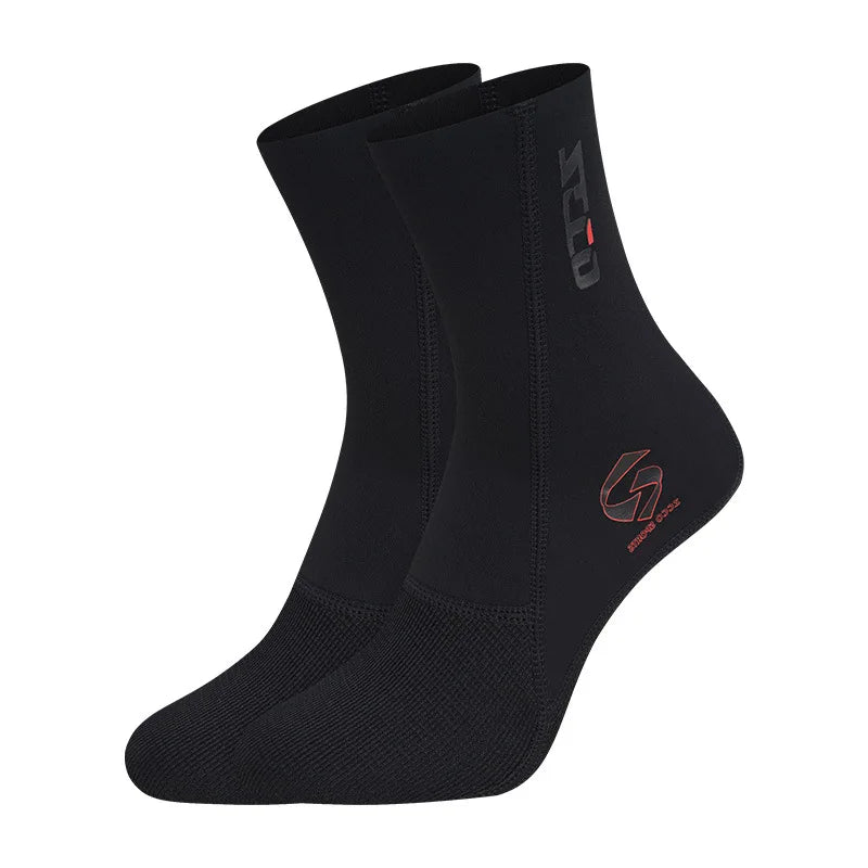 1.5MM Neoprene Diving Socks Men's Women's Swimming Warm Snorkeling Socks Water Sports Long Non-slip Wearable Beach Socks