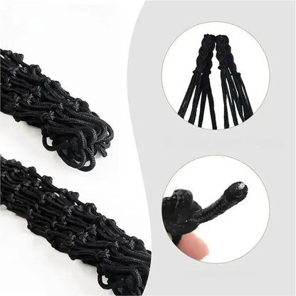 2 Pcs/Set Polyester Slow Feed Hay Net Hanging Large Capacity Horse Hay Bag 40inch Hay Feeder Bag Equestrian Accessory