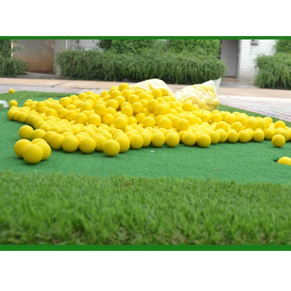 1/10Pcs Yellow Golf Ball PU Foam Training Golf Ball Foam Practice Golf Balls-Indoor or Outdoor Soft Golf Training Ball Practice