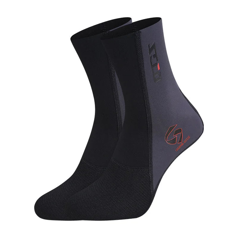 1.5MM Neoprene Diving Socks Men's Women's Swimming Warm Snorkeling Socks Water Sports Long Non-slip Wearable Beach Socks