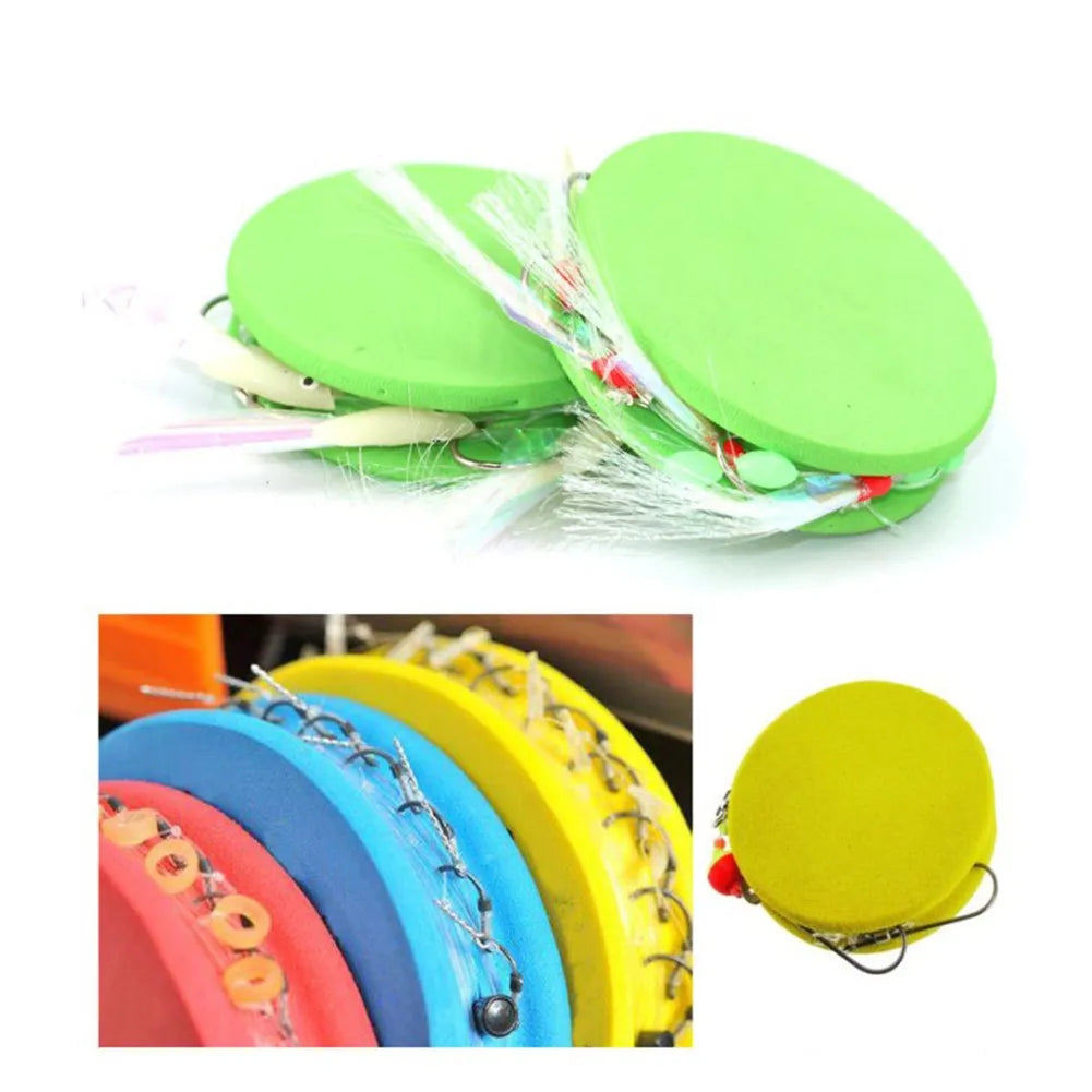 10 PCS Portable Fishing Line Spool Winder Fishing Carp Fishing Rig Winders Line Leader Winder EVA Spooler Plate Hook Storage