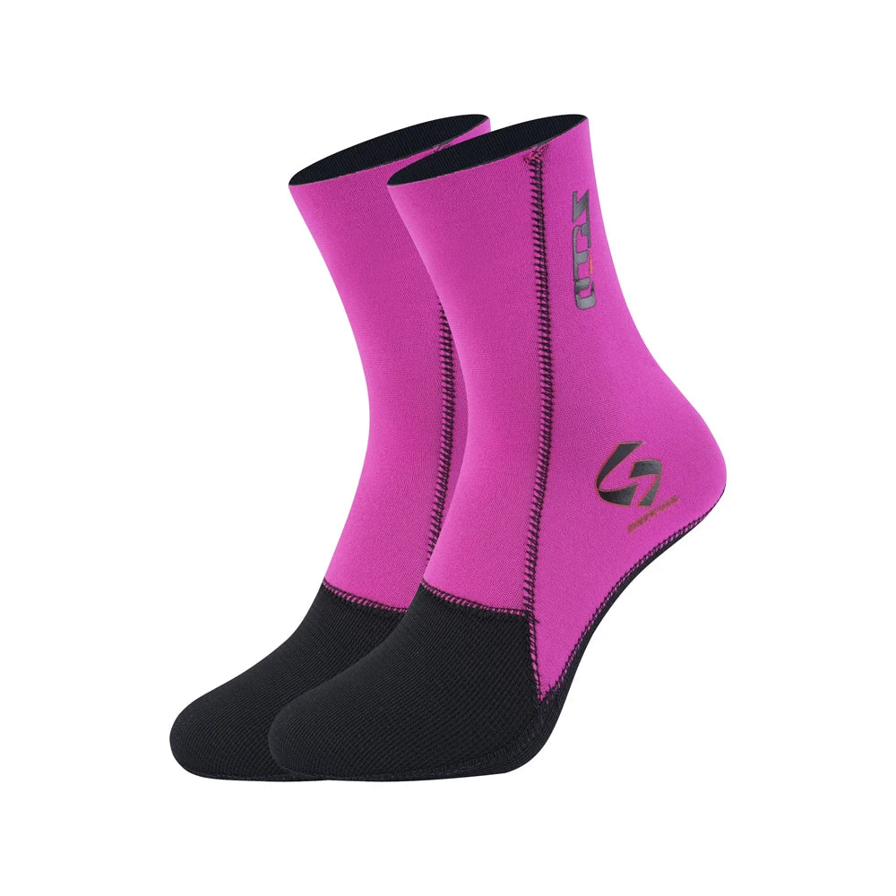 1.5MM Neoprene Diving Socks Men's Women's Swimming Warm Snorkeling Socks Water Sports Long Non-slip Wearable Beach Socks