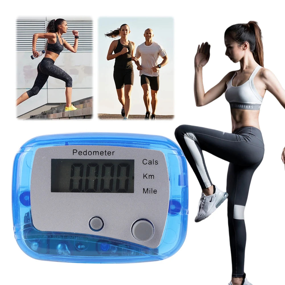 Walking Pedometer Electronic Pedometer Multi-Function Walking Step Counter Mile Kilometer Calorie Calculation for Outdoor Sports