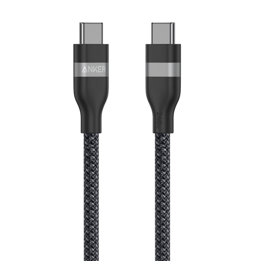 Anker USB-C to USB-C Cable (3 ft / 6 ft, 240W, Upcycled-Braided)
