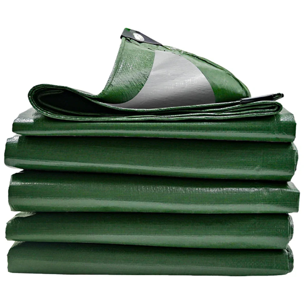 1/2pcs Large Tarpaulin Heavy Duty Thickened Waterproof  Tarp Rain Cover Multipurpose Outdoor Garden Camping Car Tent Sun Shelter