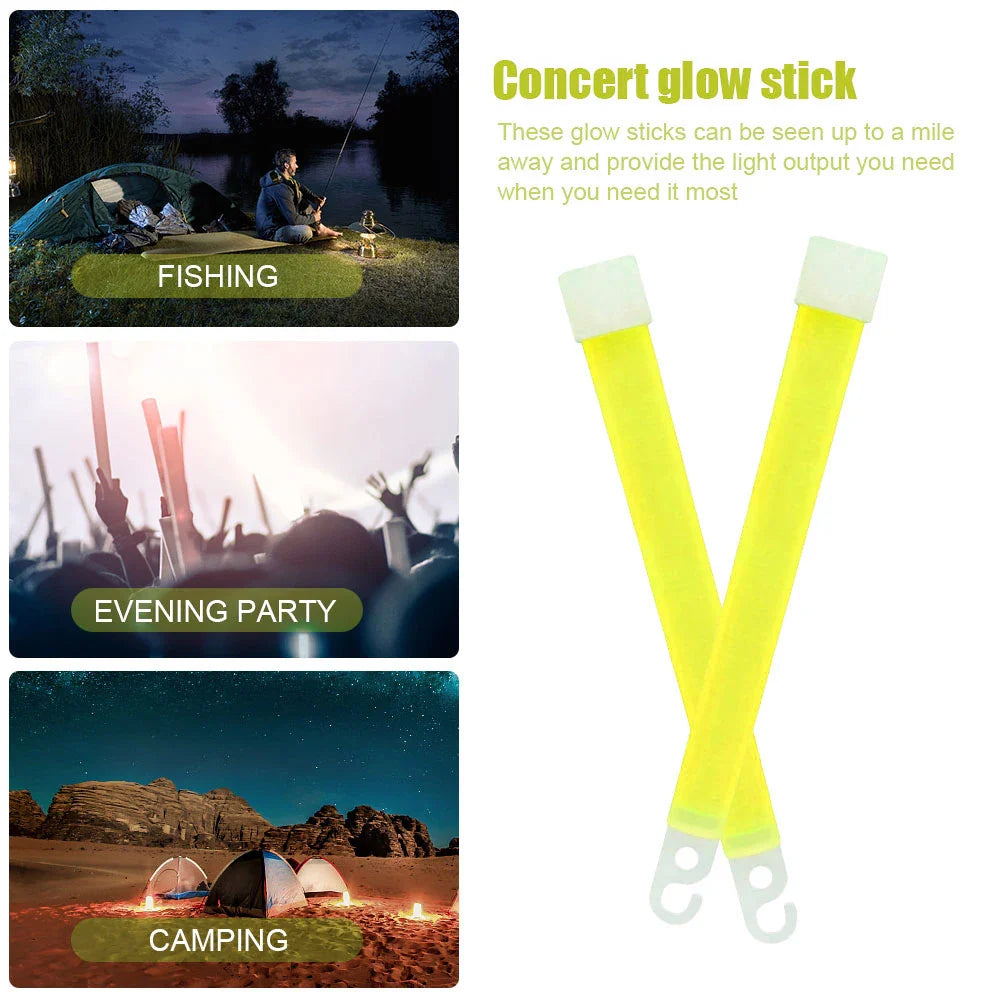 1/5pcs Survival Kit Military Glow Light Sticks Walking and Hiking Camping SOS GearOutdoor Military Equipment SOS 15*150mm New