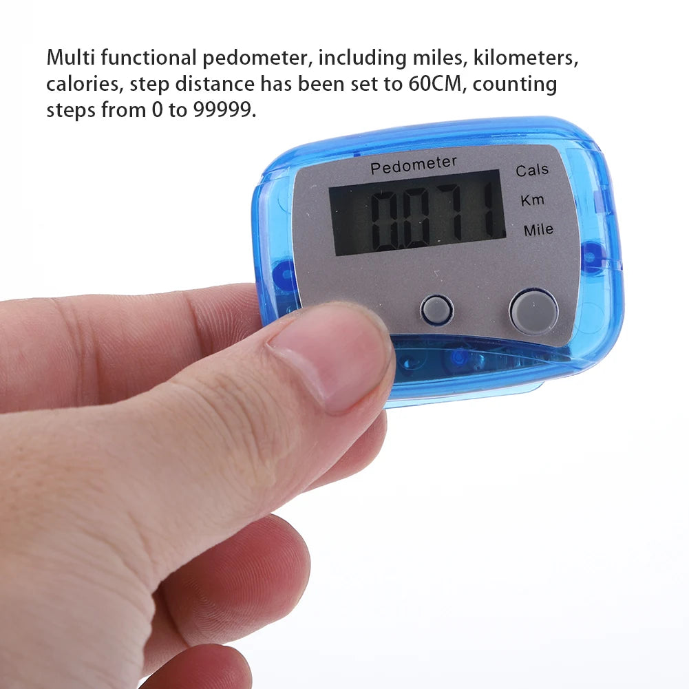 Walking Pedometer Electronic Pedometer Multi-Function Walking Step Counter Mile Kilometer Calorie Calculation for Outdoor Sports