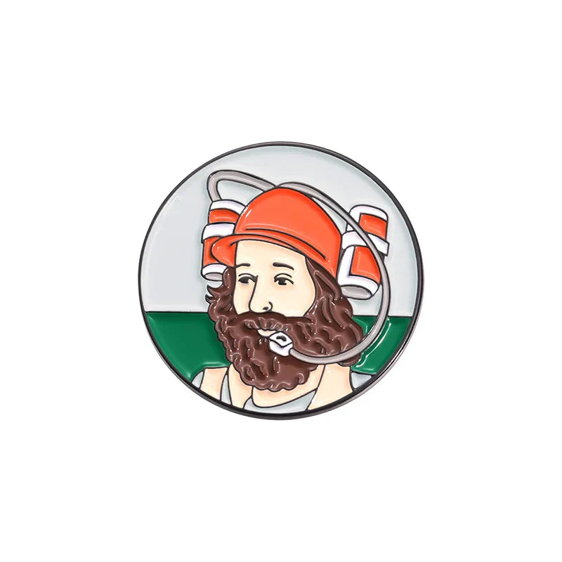 0.9 Inch Magnetic Golf Hat Clip with Ball Marker - Electroplated Metal Golf Training Aid Gift for Boys, Girls & Kids