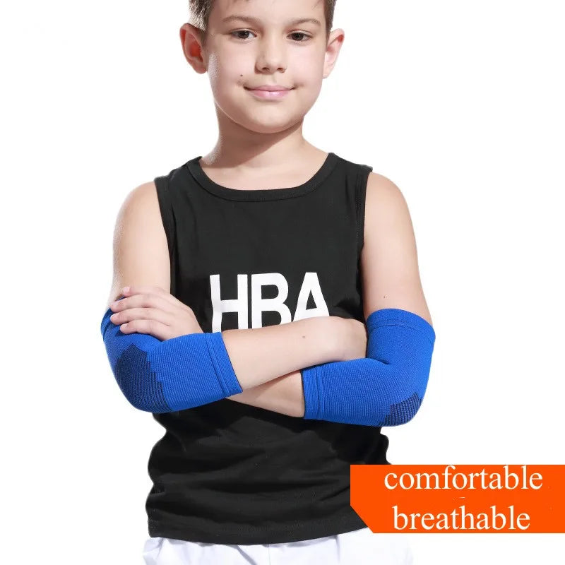 1 Pair Kids Compression Arm Sleeve Basketball Dance Football Knee Brace Sleeve Children Elbow Knee Ankle Protector Guard