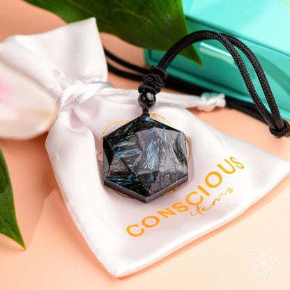The Arfvedsonite Deep Healing Pendant